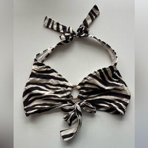 Ralph Lauren Animal print halter bikini top